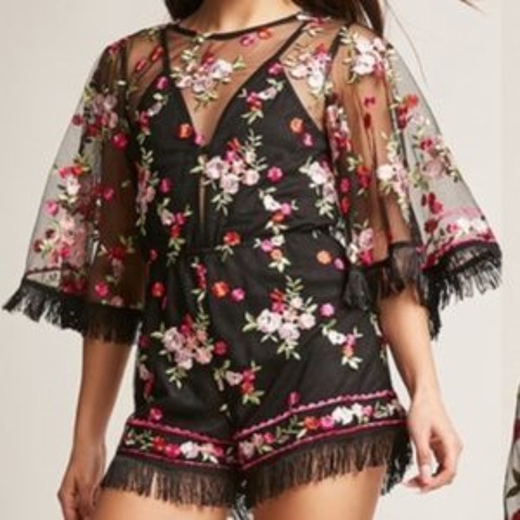 EMBROIDERED ROMPER - Picture 3 of 3